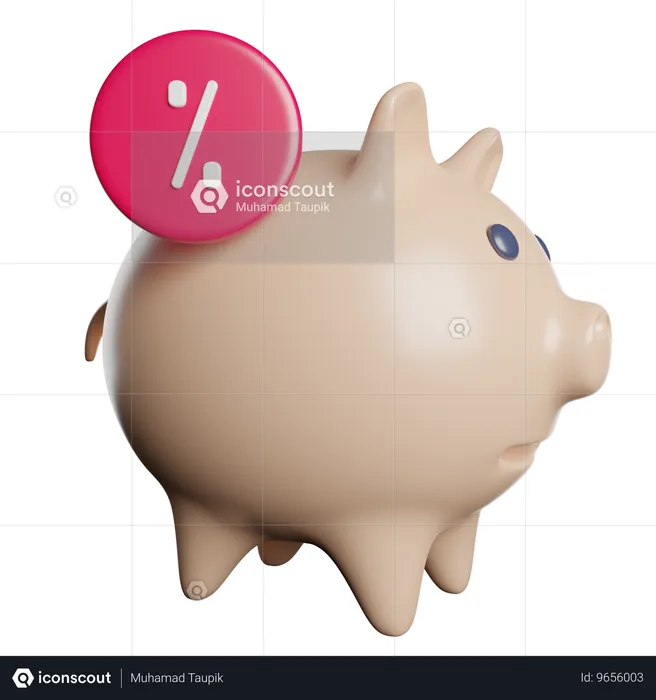 Piggy Bank  3D Icon