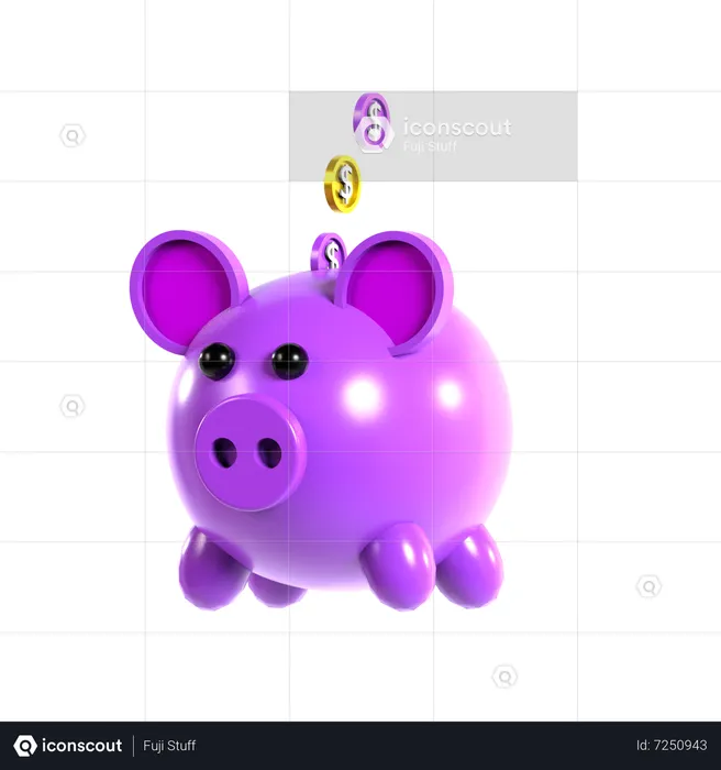 Piggy Bank  3D Icon