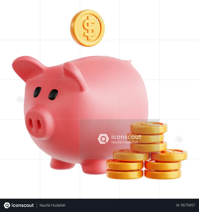 Piggy Bank  3D Icon