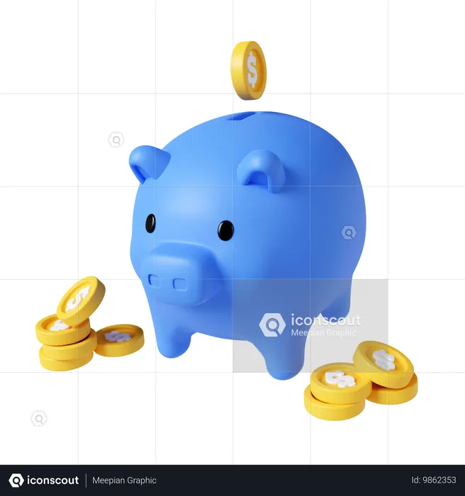 Piggy Bank  3D Icon