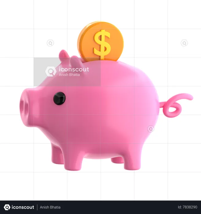 Piggy Bank  3D Icon