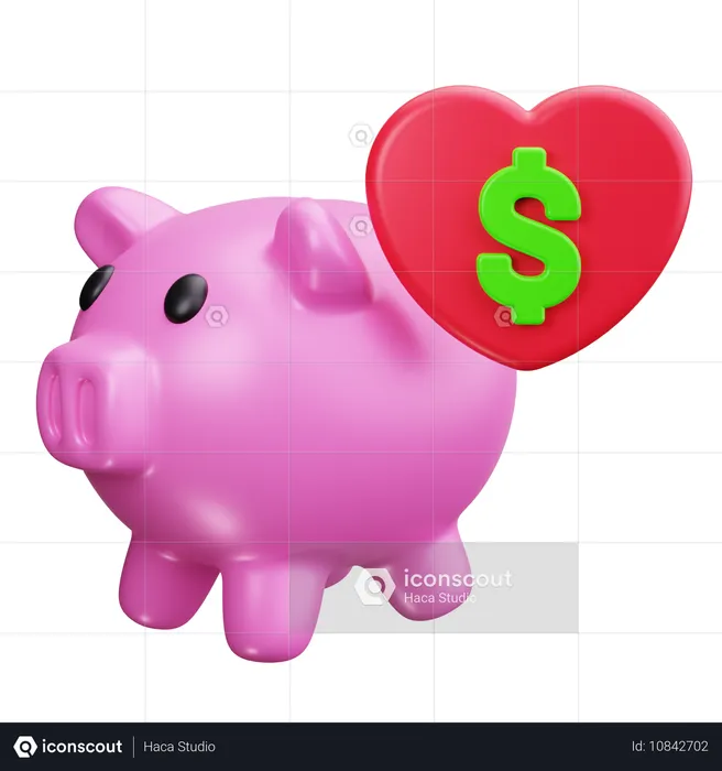 Piggy Bank  3D Icon