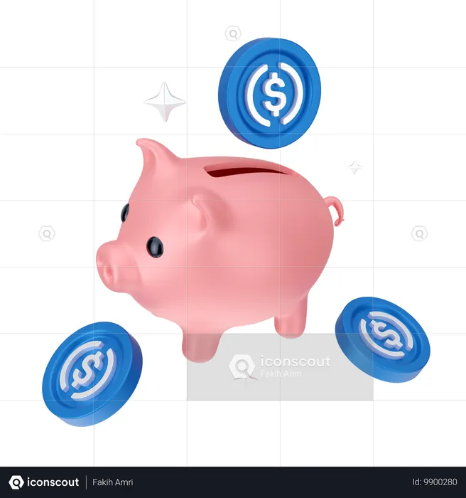 Piggy bank  3D Icon