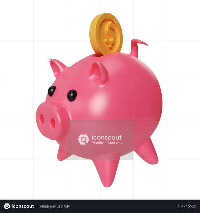 Piggy Bank  3D Icon