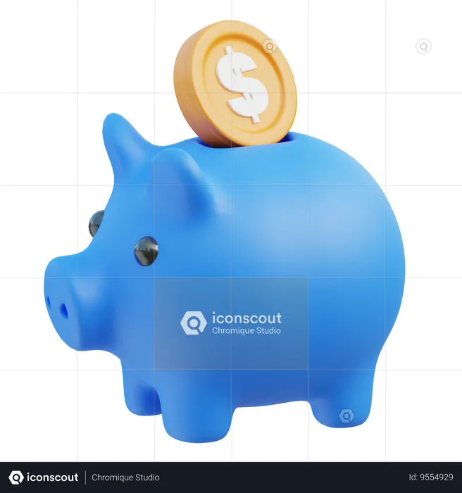 Piggy Bank  3D Icon