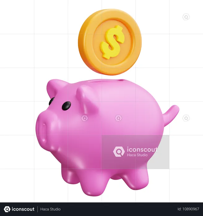 Piggy Bank  3D Icon