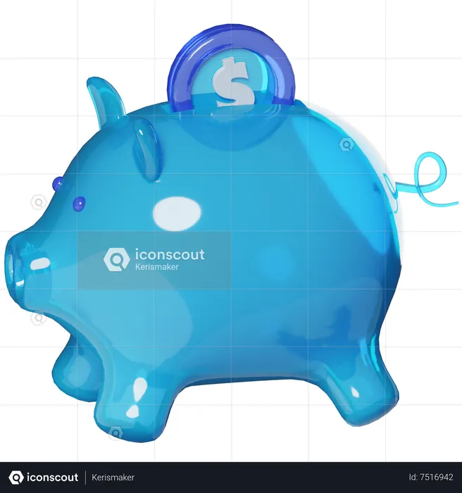 Piggy Bank  3D Icon