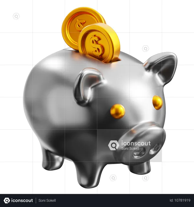 Piggy Bank  3D Icon