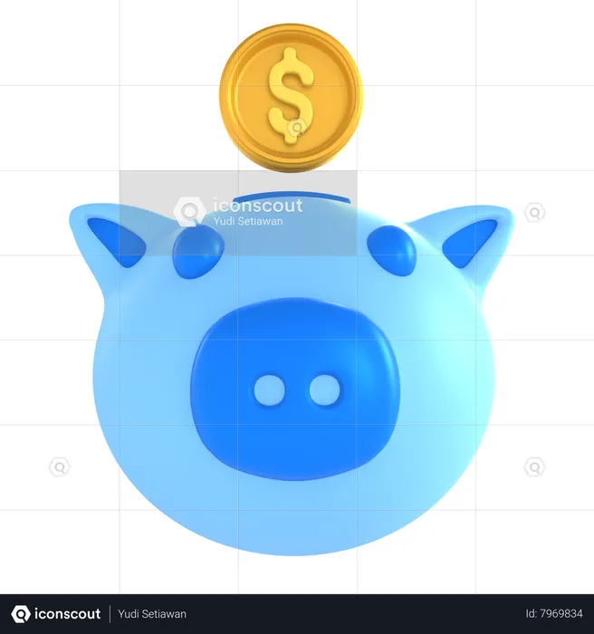 Piggy Bank  3D Icon