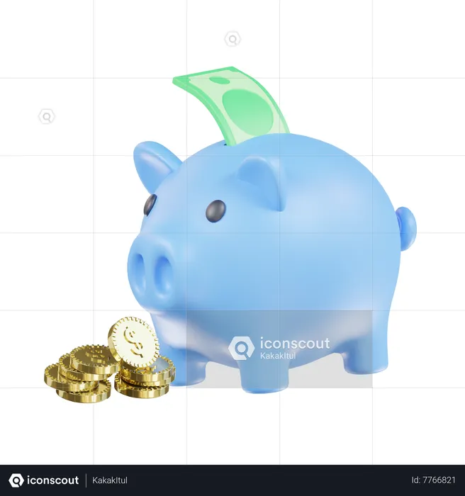 Piggy Bank  3D Icon