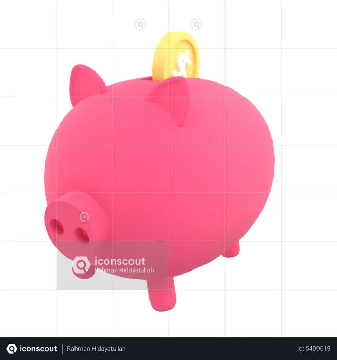 Piggy Bank  3D Icon