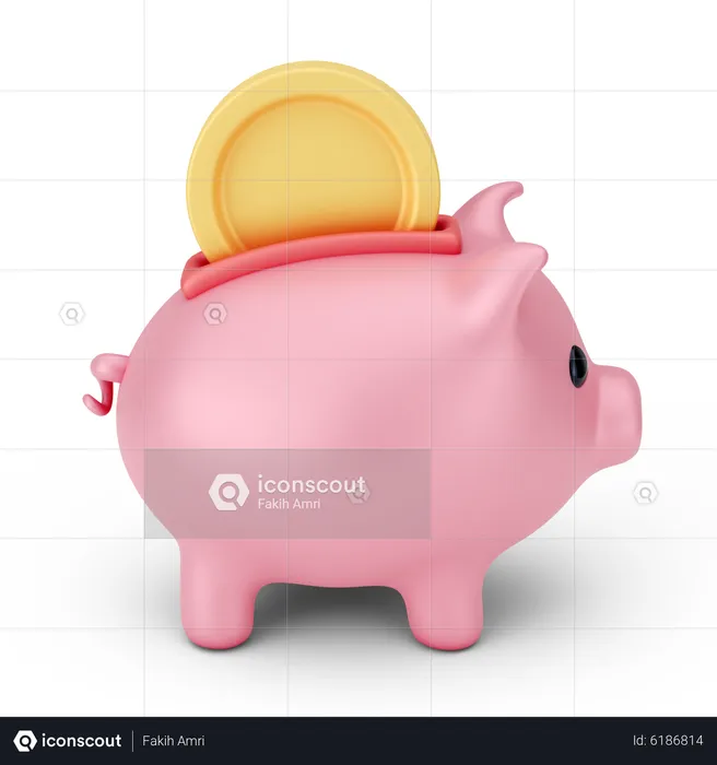 Piggy Bank  3D Icon