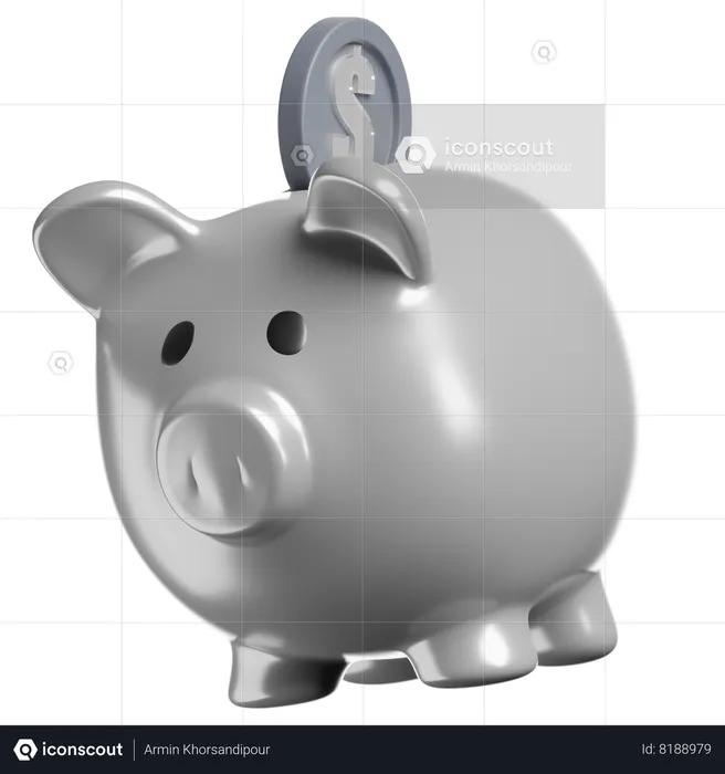 Piggy Bank  3D Icon