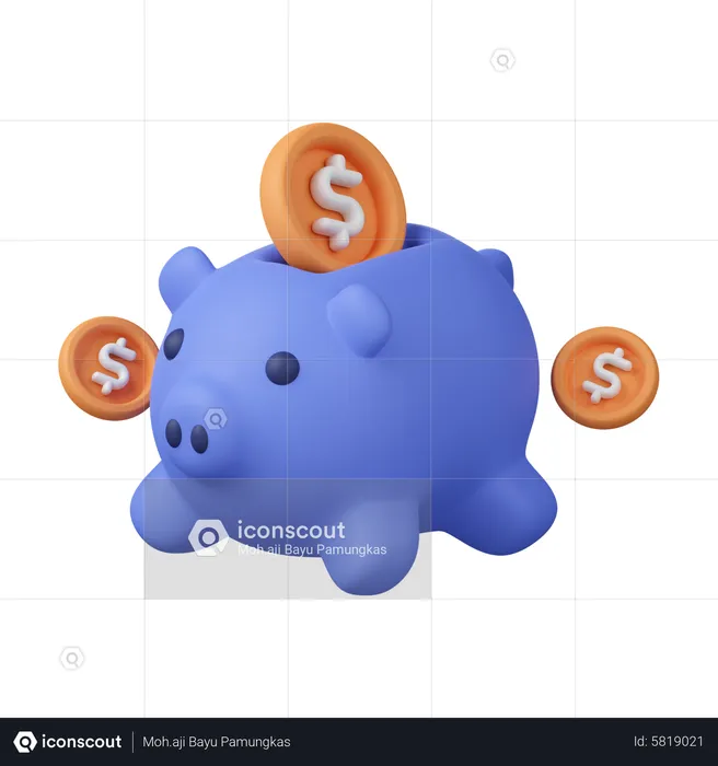 Piggy Bank  3D Icon