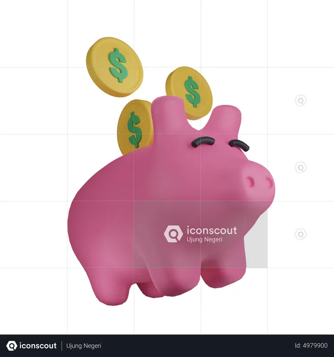 Piggy Bank  3D Icon