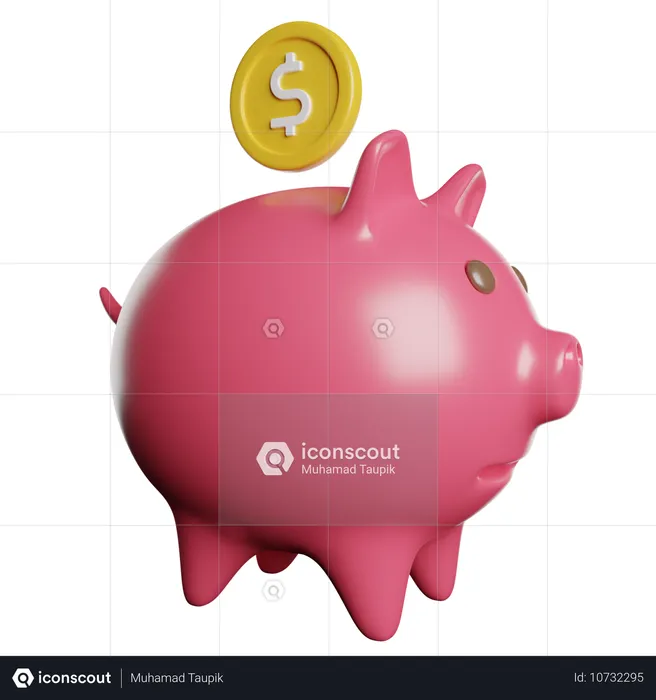 Piggy Bank  3D Icon