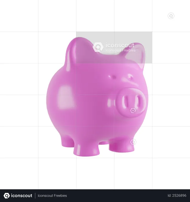 Piggy Bank  3D Illustration