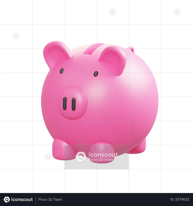 Piggy Bank  3D Illustration