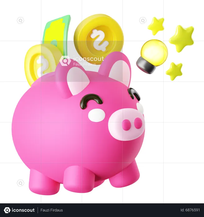 Piggy Bank1  3D Icon