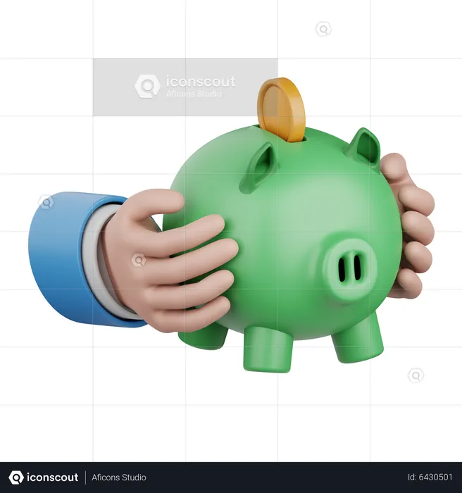 Piggy Savings  3D Icon