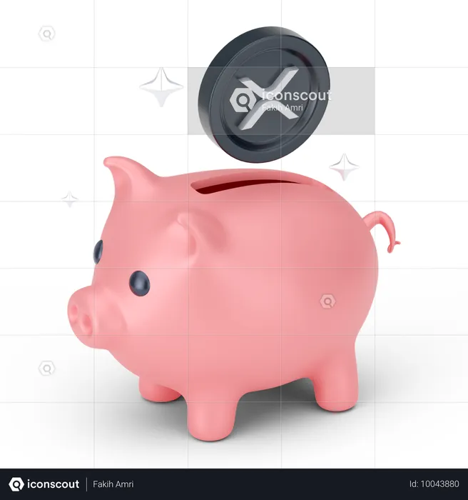 Piggy Savings  3D Icon