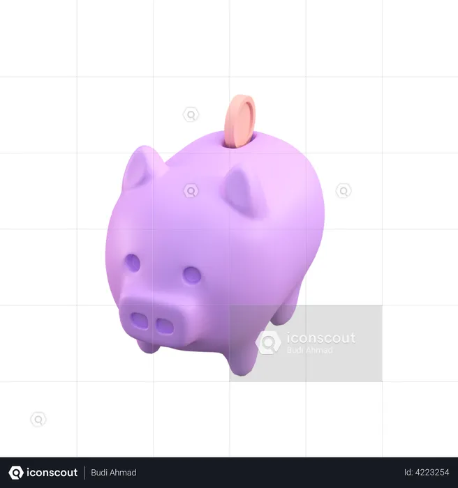 Piggy Savings  3D Illustration