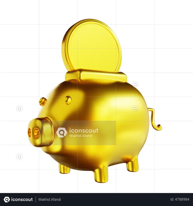 Piggy Savings  3D Illustration