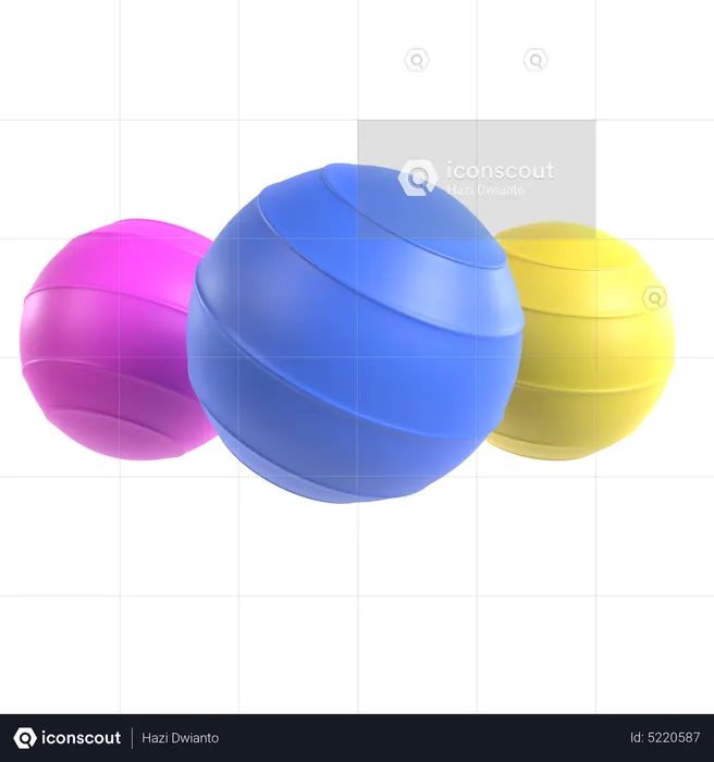 Pilates-Ball  3D Icon