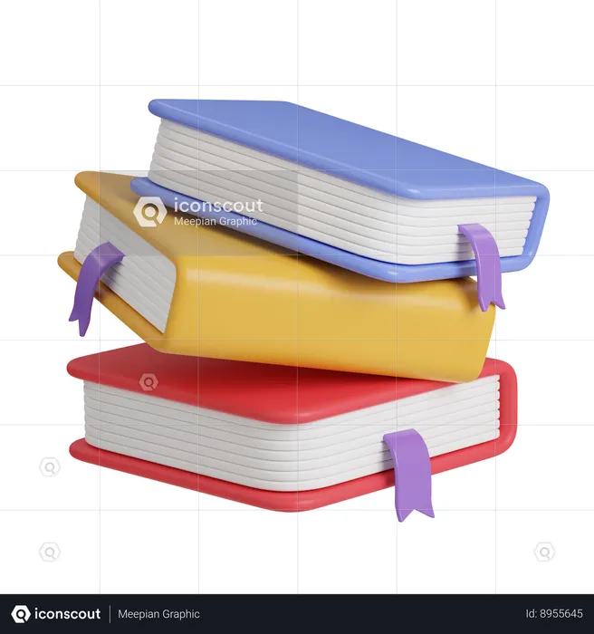 Pile Of Books  3D Icon