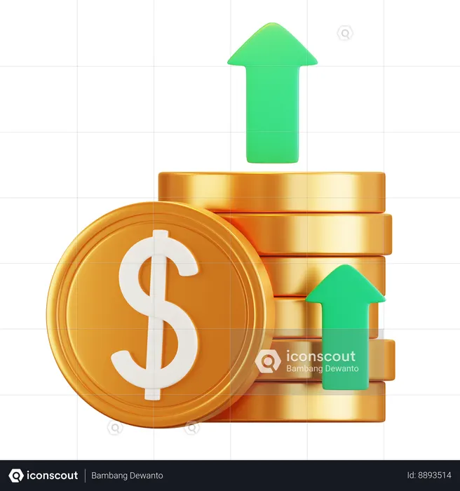 Pile of Coins  3D Icon