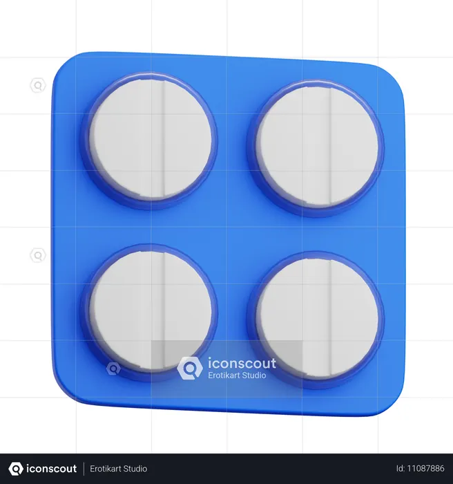 ピル  3D Icon