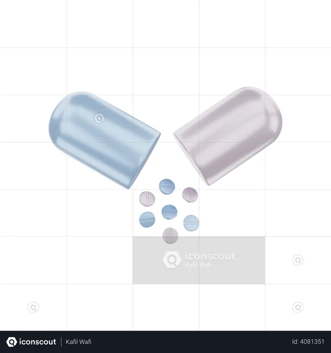 Pill  3D Illustration