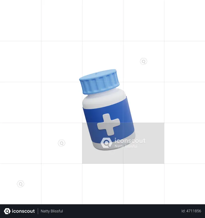 Pill Bottle  3D Icon
