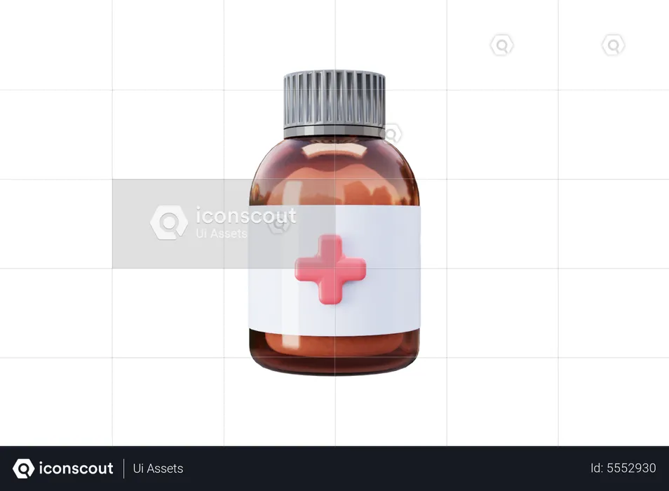 Pill Bottle  3D Icon