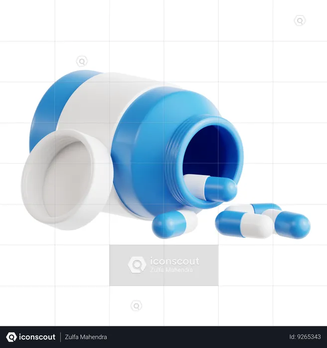 Pill bottle  3D Icon