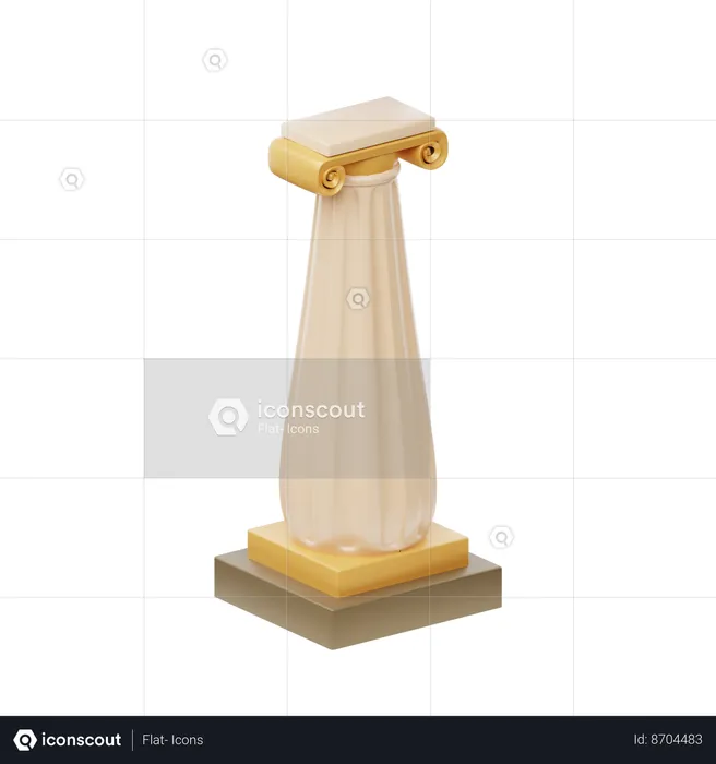 Pillar  3D Icon