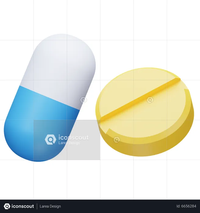 Pills  3D Icon