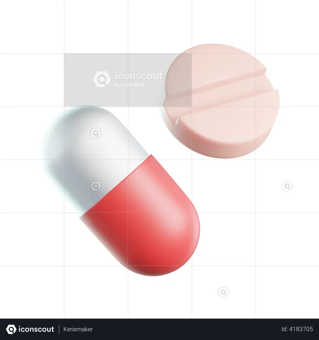 Pills  3D Icon