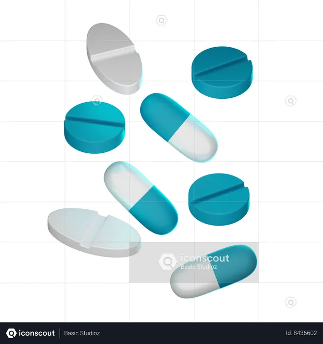 Pills  3D Icon