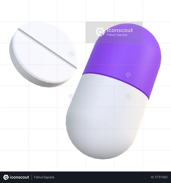 Pills  3D Icon