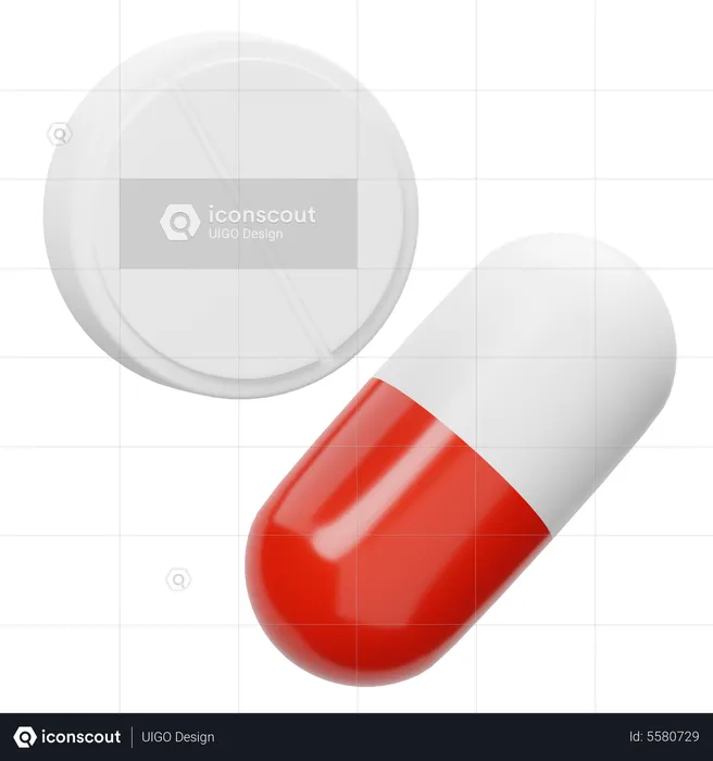 Pills  3D Icon