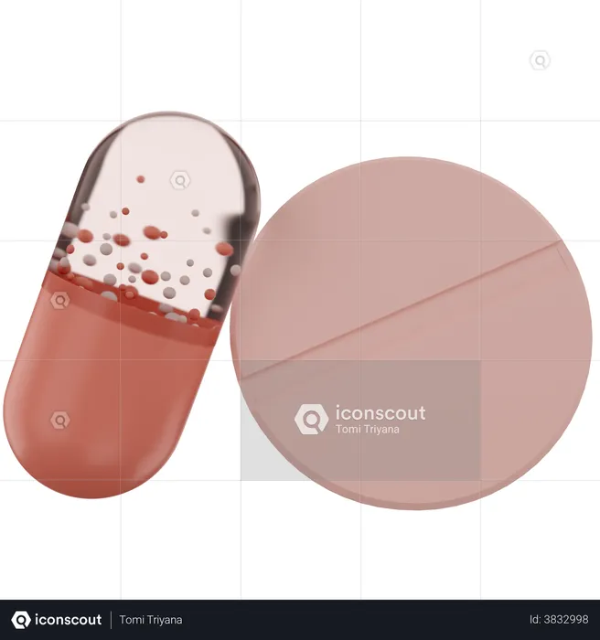 Pills  3D Icon