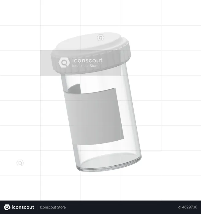 Pills Jar  3D Illustration