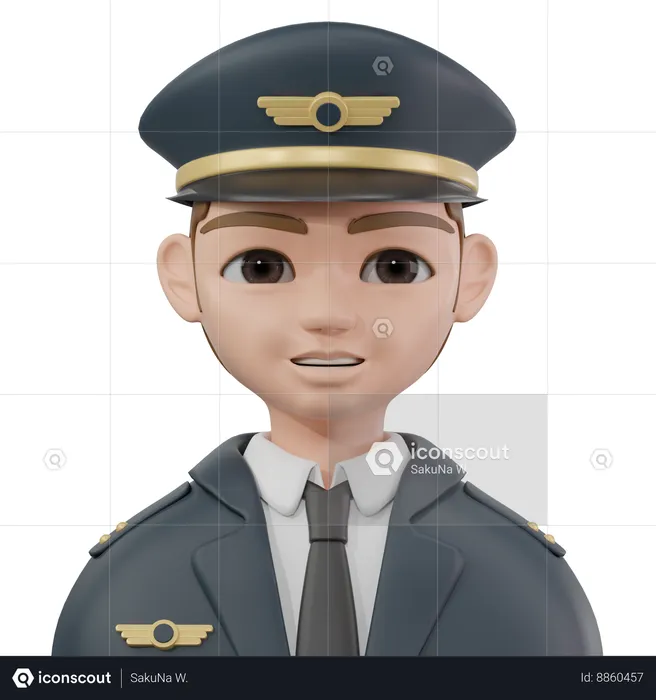 Pilot  3D Icon