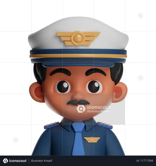Pilot  3D Icon