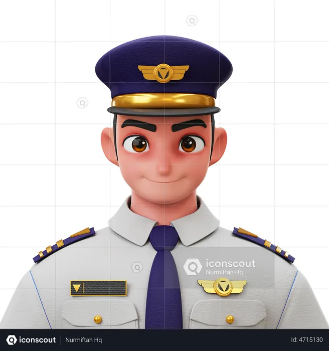 Pilot  3D Icon