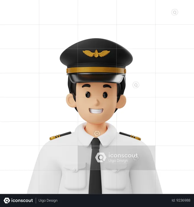 Pilot Avatar  3D Icon