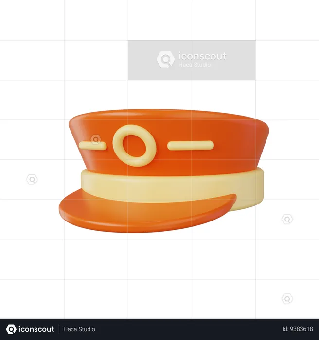 Pilot Hat  3D Icon
