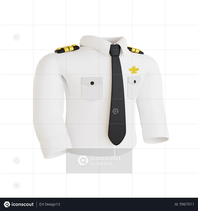 Pilot Suit  3D Icon