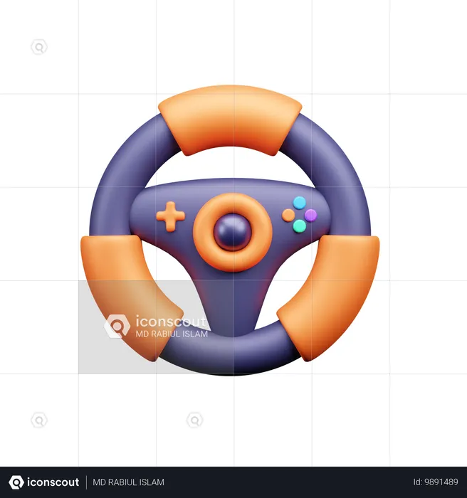 Pilotage de jeu  3D Icon